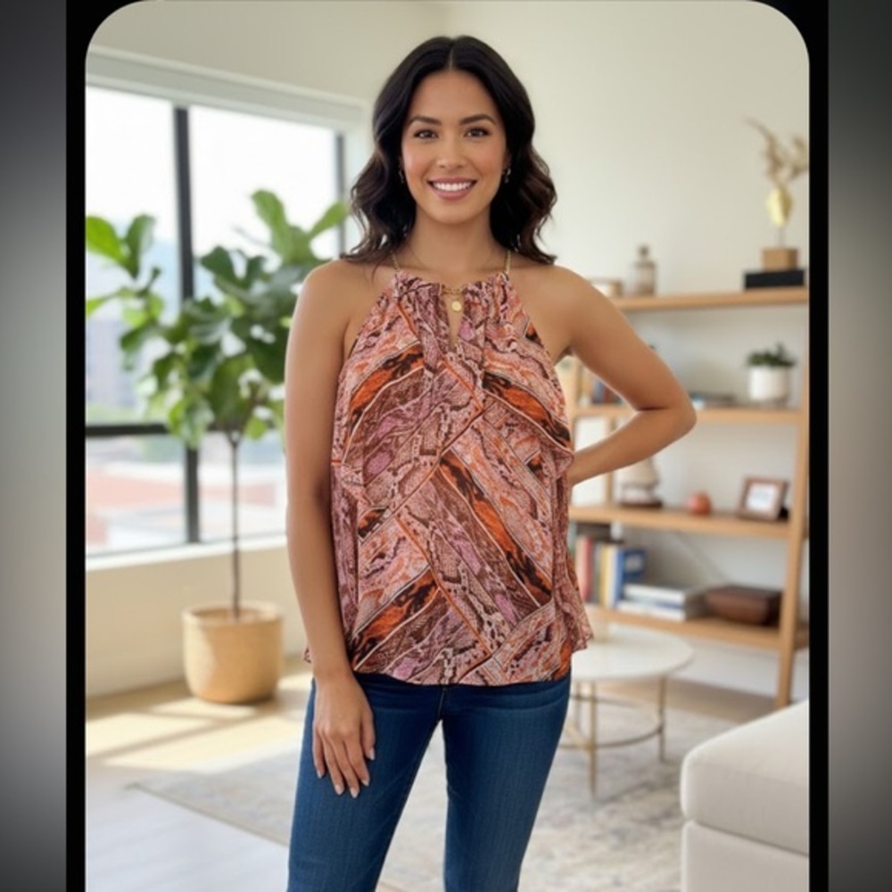 Thalia Sodi Multicolor Halter Blouse
